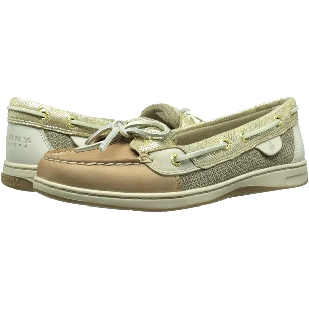 Sperry Angelfish Python Linen-Gold